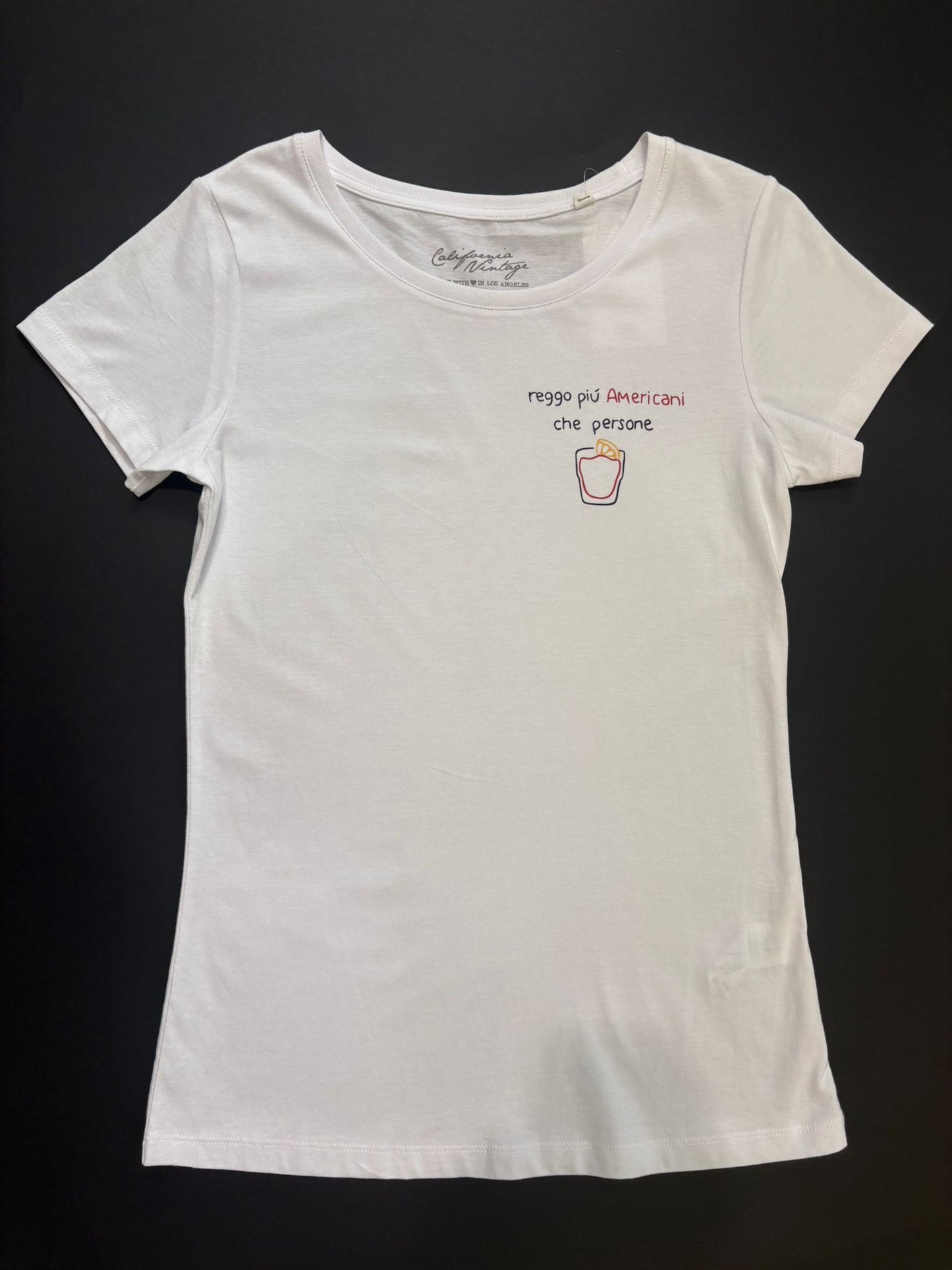 T-shirt "REGGO PIU' AMERICANI CHE PERSONE"