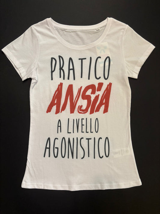 T-shirt "PRATICO ANSIA A LIVELLO AGONISTICO"